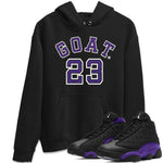 Jordan 13 Court Purple Sneaker Match Tees Goat 23 Sneaker Tees Jordan 13 Court Purple Sneaker Release Tees Unisex Shirts