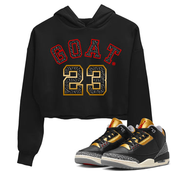 Jordan 3 Black Gold Sneaker Match Tees Goat 23 Sneaker Tees Jordan 3 Black Gold Sneaker Release Tees Women's Shirts
