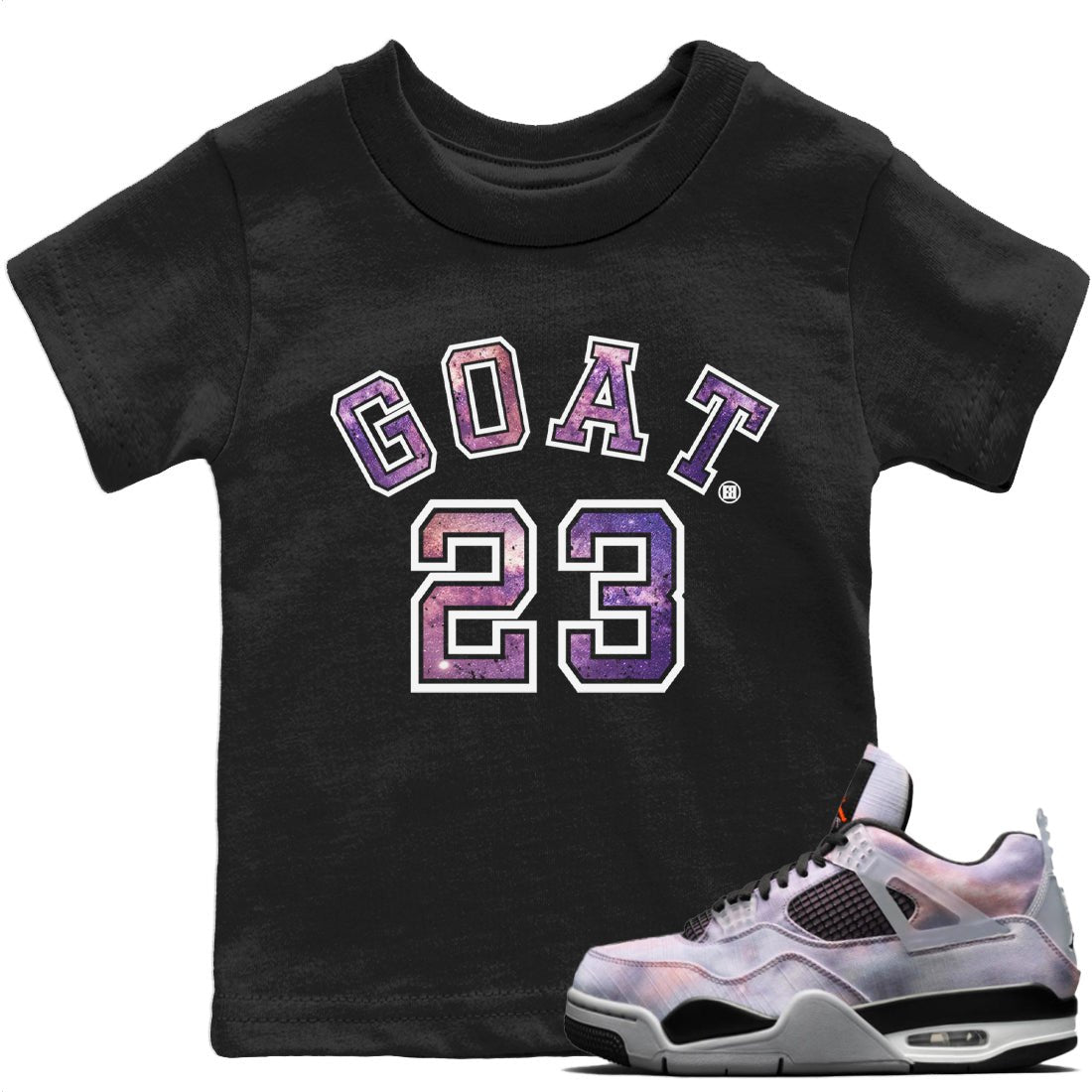 Jordan 4 Zen Master Sneaker Match Tees Goat 23 Sneaker Tees Jordan 4 Zen Master Sneaker Release Tees Kids Shirts