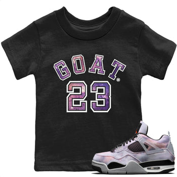 Jordan 4 Zen Master Sneaker Match Tees Goat 23 Sneaker Tees Jordan 4 Zen Master Sneaker Release Tees Kids Shirts