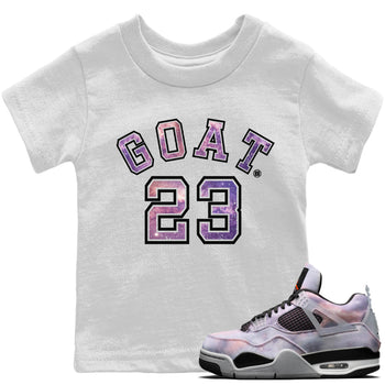 Jordan 4 Zen Master Sneaker Match Tees Goat 23 Sneaker Tees Jordan 4 Zen Master Sneaker Release Tees Kids Shirts