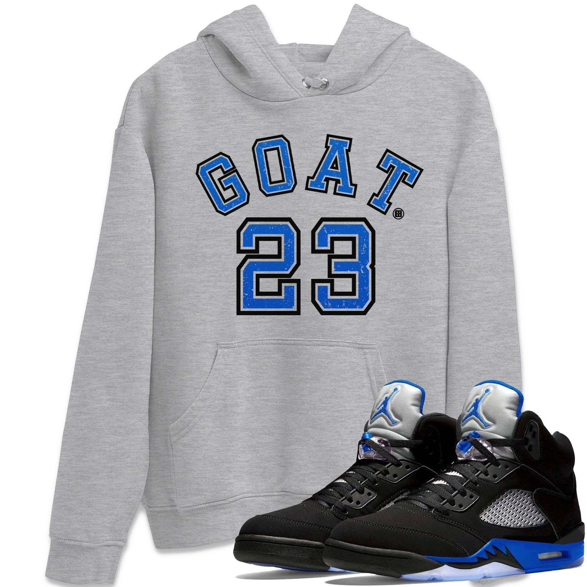 Jordan 5 Racer Blue Sneaker Match Tees Goat 23 Sneaker Tees Jordan 5 Racer Blue Sneaker Release Tees Unisex Shirts