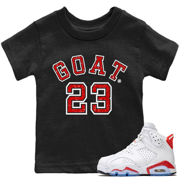 Jordan 6 Red Velvet Cookies Sneaker Match Tees Goat 23 Sneaker Tees Jordan 6 Red Velvet Cookies Sneaker Release Tees Kids Shirts