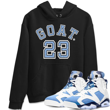 Jordan 6 UNC Sneaker Match Tees Goat 23 Sneaker Tees Jordan 6 UNC Sneaker Release Tees Unisex Shirts