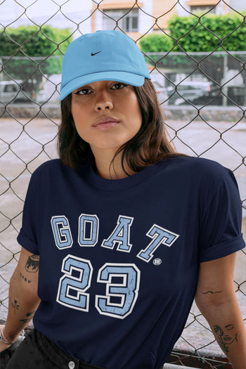 Jordan 6 UNC Sneaker Match Tees Goat 23 Sneaker Tees Jordan 6 UNC Sneaker Release Tees Unisex Shirts