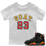 Jordan 7 Citrus Sneaker Match Tees Goat 23 Sneaker Tees Jordan 7 Citrus Sneaker Release Tees Kids Shirts