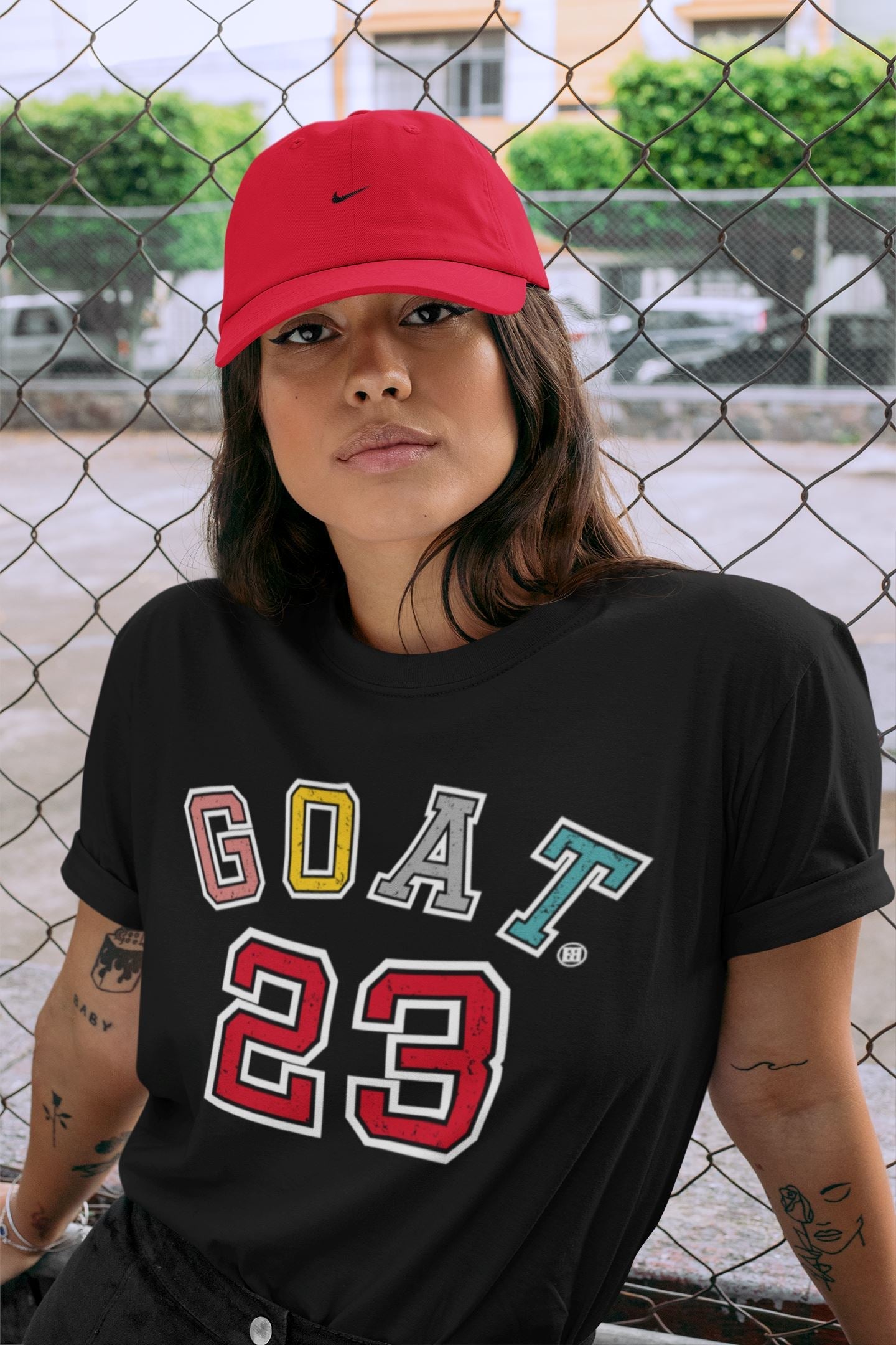 Yeezy 700 Hi-Res Red Sneaker Match Tees Goat 23 Sneaker Tees Yeezy 700 Hi-Res Red Sneaker Release Tees Unisex Shirts