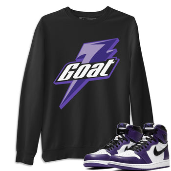 Jordan 1 Court Purple Sneaker Match Tees Goat Sneaker Tees Jordan 1 Court Purple Sneaker Release Tees Unisex Shirts