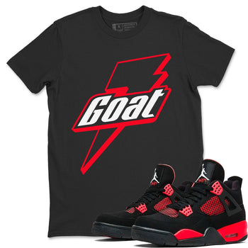 Jordan 4 Red Thunder Sneaker Match Tees Goat Sneaker Tees Jordan 4 Red Thunder Sneaker Release Tees Unisex Shirts