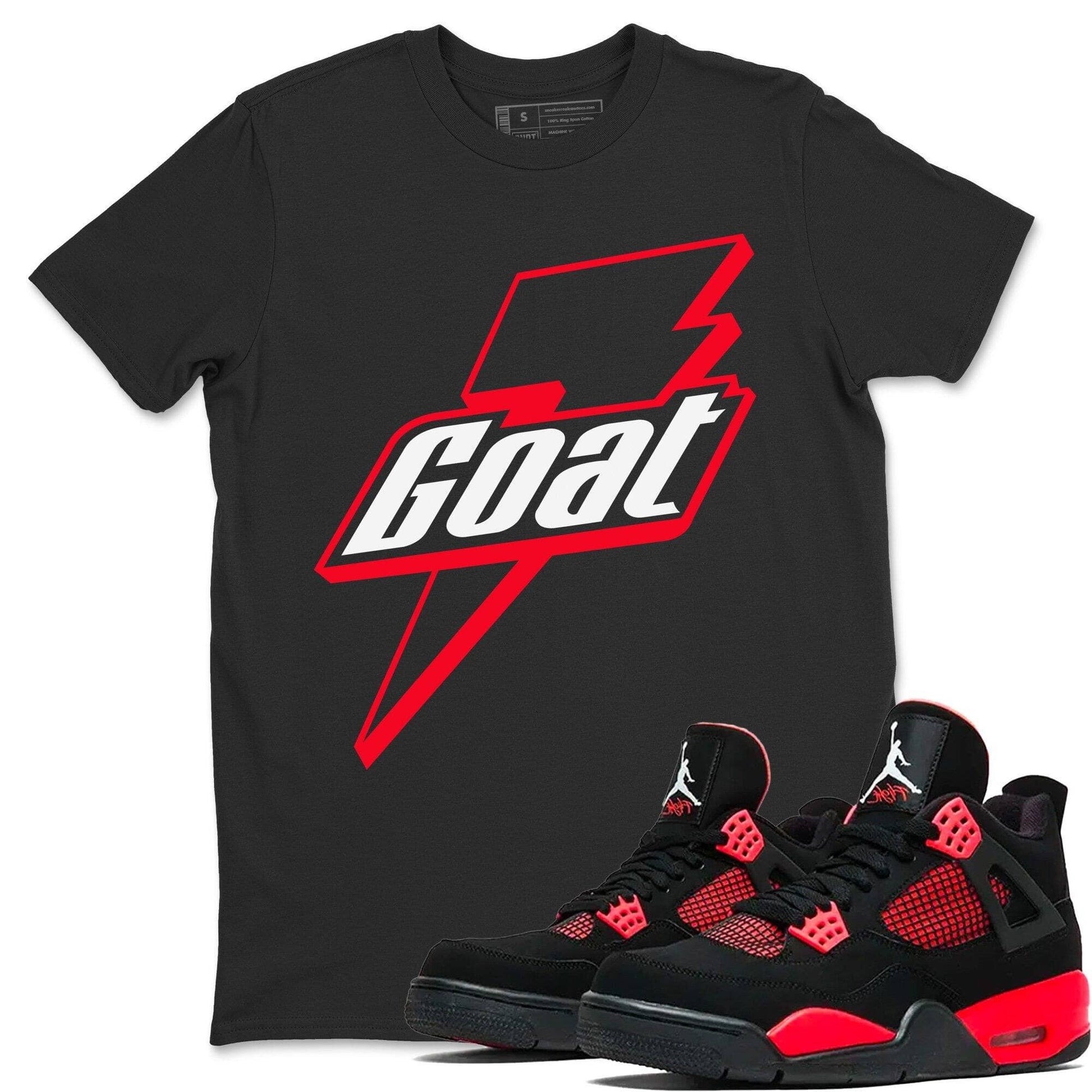Jordan 4 Red Thunder Sneaker Match Tees Goat Sneaker Tees Jordan 4 Red Thunder Sneaker Release Tees Unisex Shirts