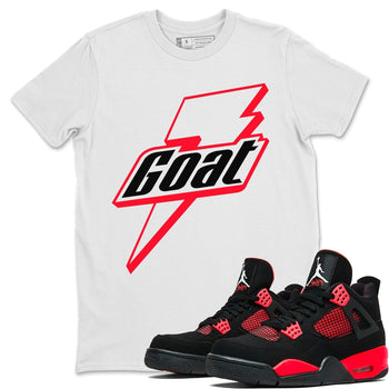 Jordan 4 Red Thunder Sneaker Match Tees Goat Sneaker Tees Jordan 4 Red Thunder Sneaker Release Tees Unisex Shirts