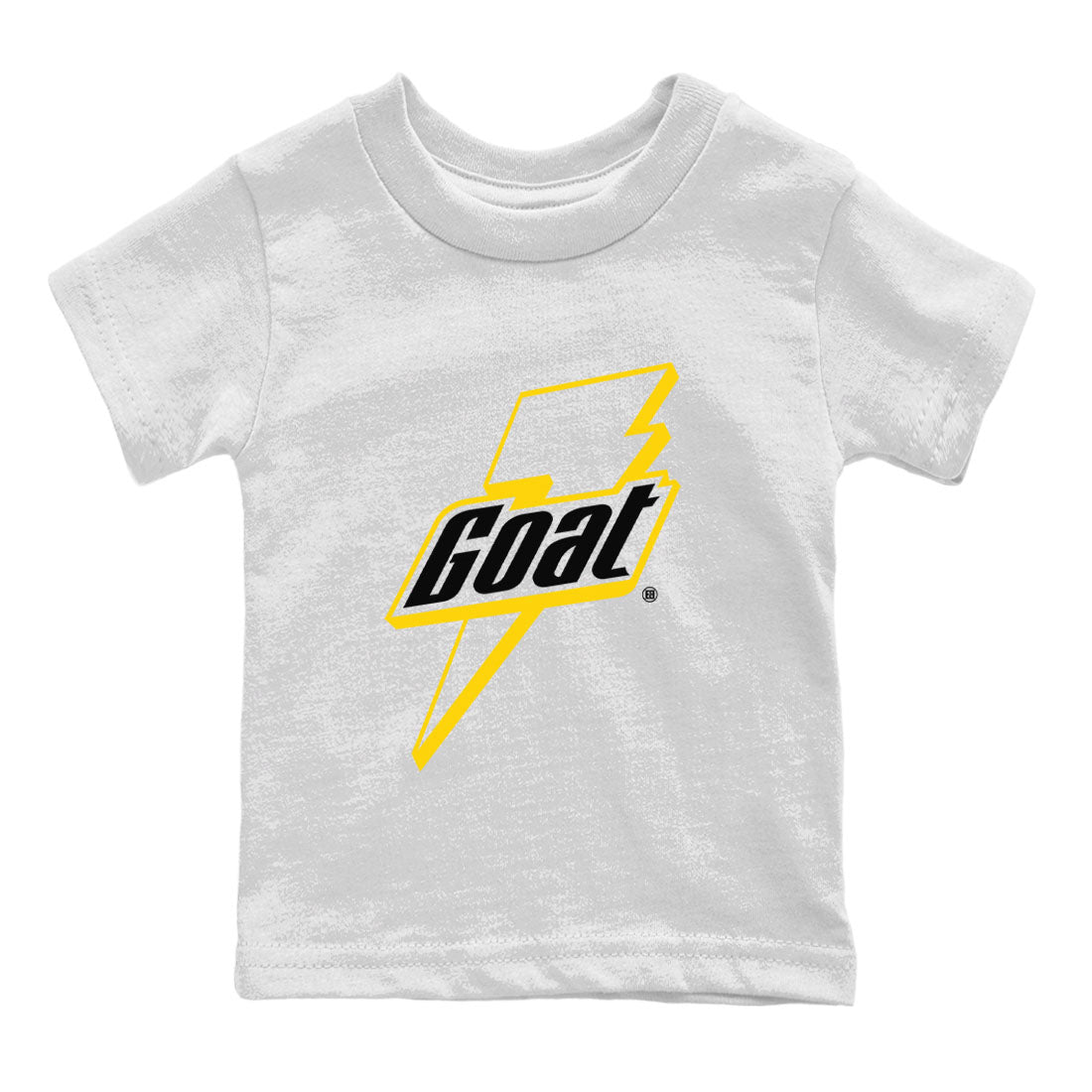 Air Jordan 4 Thunder Sneaker Match Tees Goat Sneaker Tees Air Jordan 4 Retro Thunder Tee Kids Shirts White 2