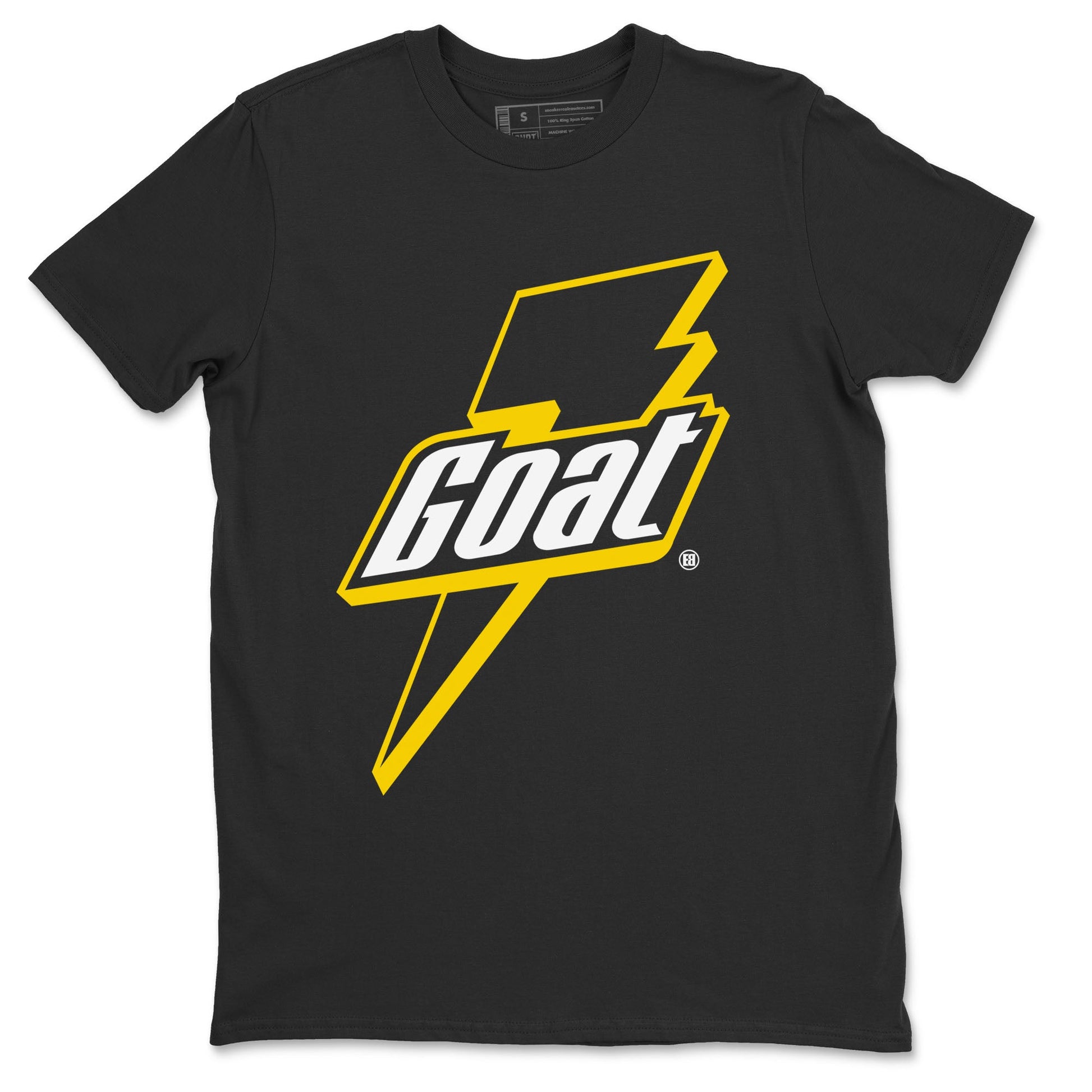 Air Jordan 4 Thunder Sneaker Match Tees Goat Sneaker Tees Air Jordan 4 Retro Thunder Tee Unisex Shirts Black 2