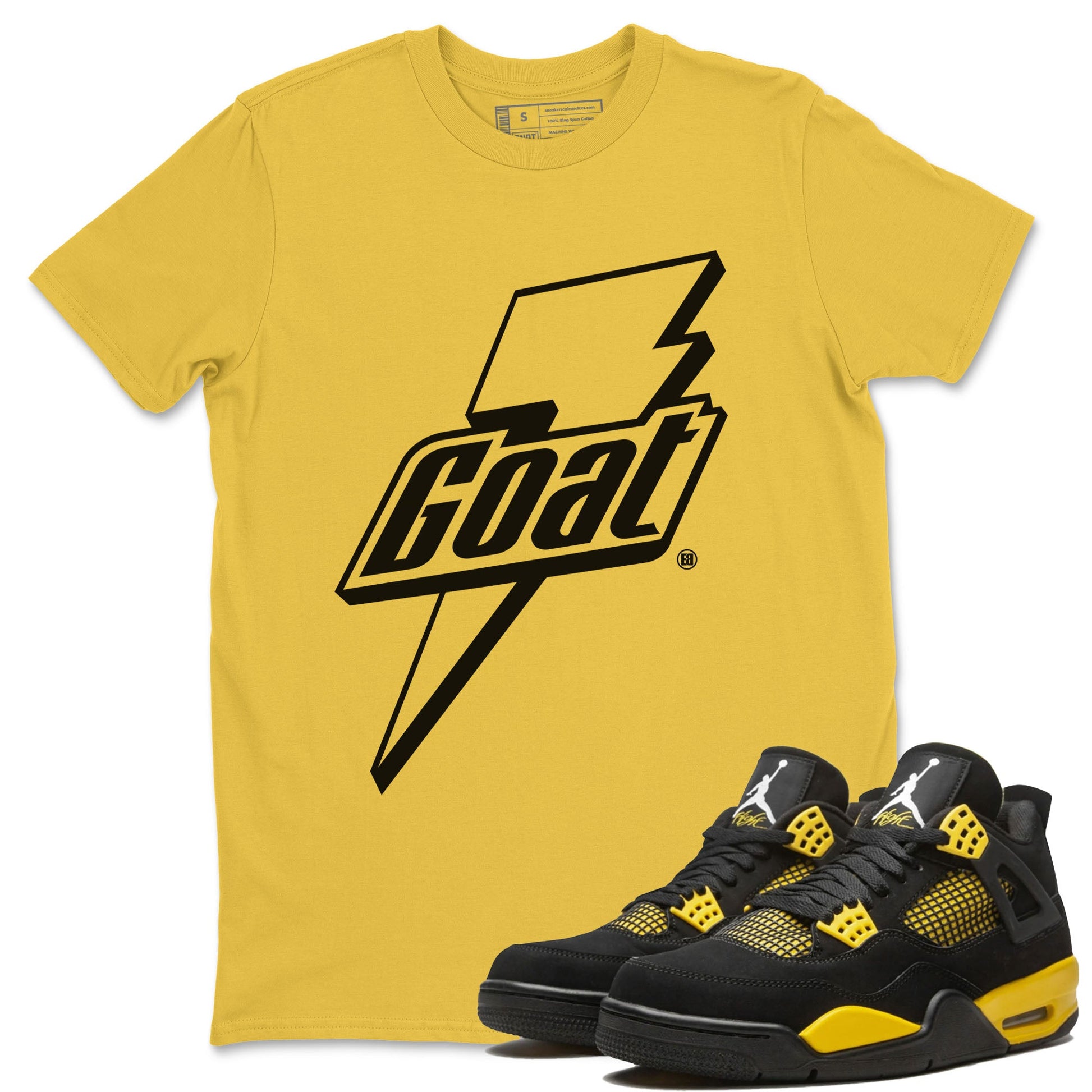 Goat Unisex Tops - Air Jordan 4 Thunder - SNRT Sneaker Tee