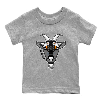 Air Jordan 3 Retro Fear shirt to match jordans Goat Face sneaker tees Air Jordan 3 Fear SNRT Sneaker Tees Sneaker Matching Clothing Brand Baby Toddler Heather Grey 2 T-Shirt