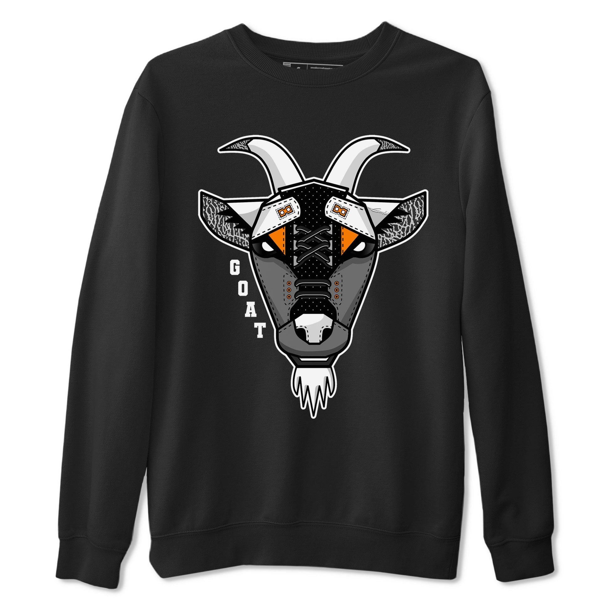 Air Jordan 3 Retro Fear shirt to match jordans Goat Face sneaker tees Air Jordan 3 Fear SNRT Sneaker Tees Sneaker Matching Clothing Brand Unisex Sneaker Tee Black 2 T-Shirt