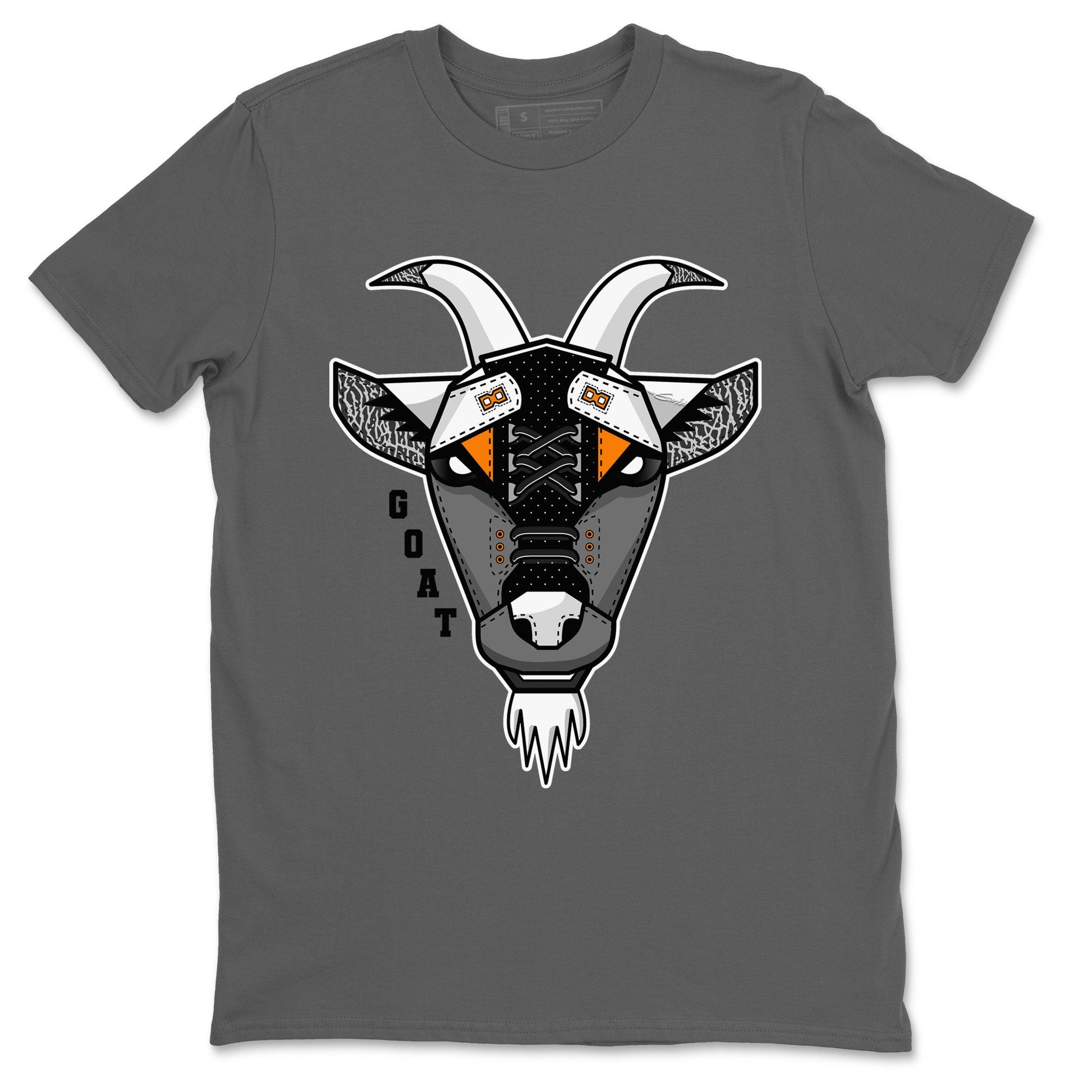 Air Jordan 3 Retro Fear shirt to match jordans Goat Face sneaker tees Air Jordan 3 Fear SNRT Sneaker Tees Sneaker Matching Clothing Brand Unisex Sneaker Tee Cool Grey 2 T-Shirt