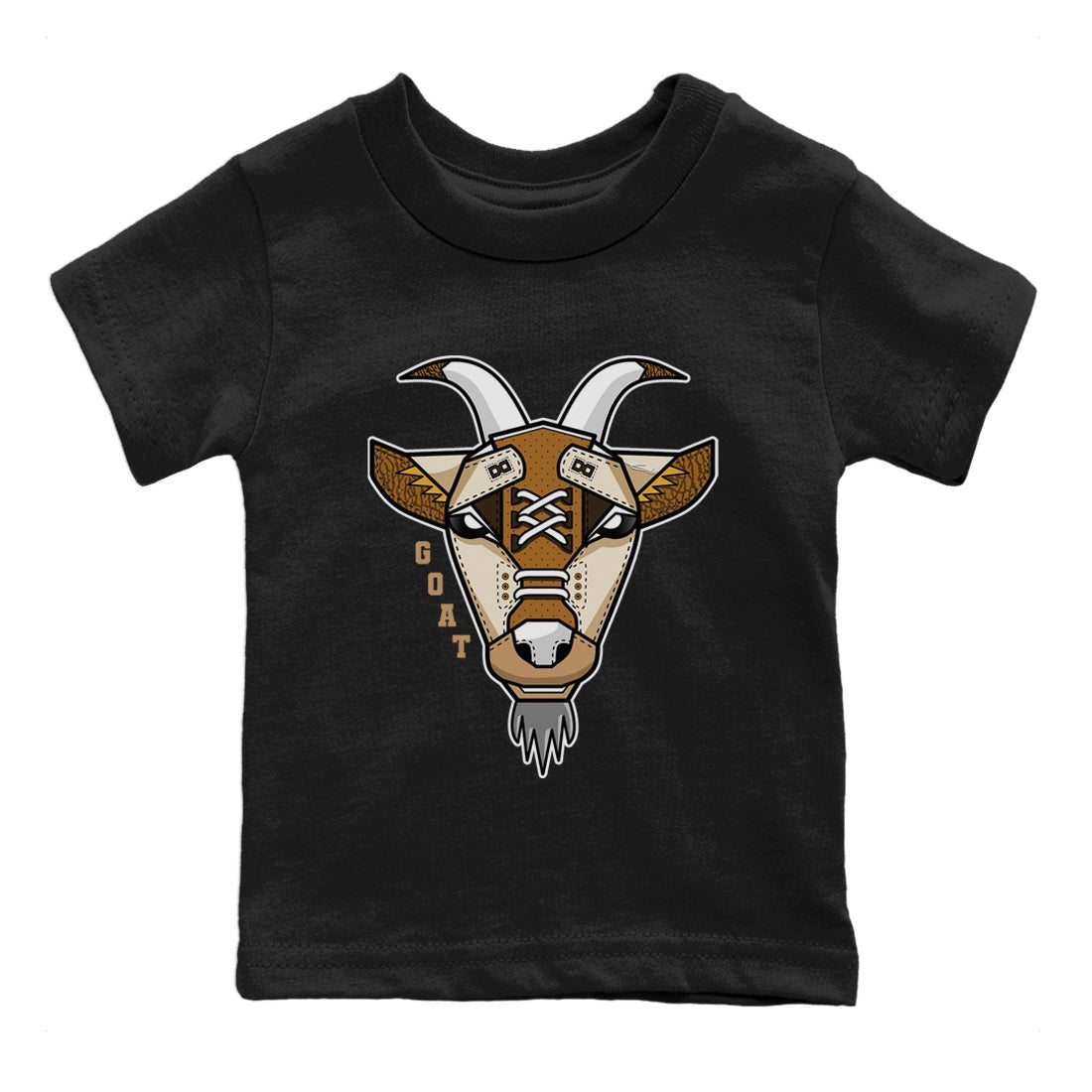 Air Jordan 3 Palomino Sneaker Match Tees Goat Face Sneaker T-Shirts Jordan 3 Palomino Sneaker Release Tees Kids Shirts Black 2