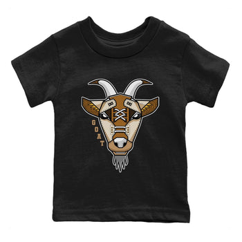 Air Jordan 3 Palomino Sneaker Match Tees Goat Face Sneaker T-Shirts Jordan 3 Palomino Sneaker Release Tees Kids Shirts Black 2