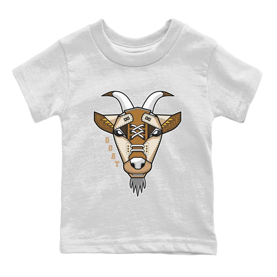 Air Jordan 3 Palomino Sneaker Match Tees Goat Face Sneaker T-Shirts Jordan 3 Palomino Sneaker Release Tees Kids Shirts White 2
