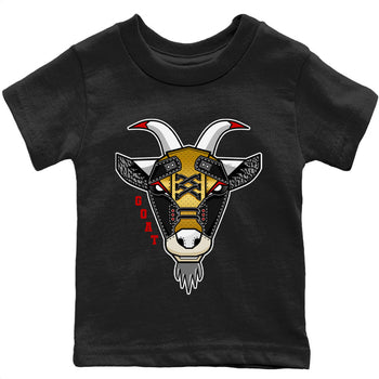 Jordan 3 Black Gold Sneaker Match Tees Goat Face Sneaker Tees Jordan 3 Black Gold Sneaker Release Tees Kids Shirts