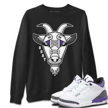 Jordan 3 Dark Iris Sneaker Match Tees Goat Face Sneaker Tees Jordan 3 Dark Iris Sneaker Release Tees Unisex Shirts