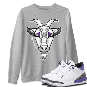 Jordan 3 Dark Iris Sneaker Match Tees Goat Face Sneaker Tees Jordan 3 Dark Iris Sneaker Release Tees Unisex Shirts