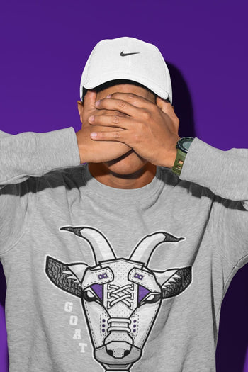 Jordan 3 Dark Iris Sneaker Match Tees Goat Face Sneaker Tees Jordan 3 Dark Iris Sneaker Release Tees Unisex Shirts