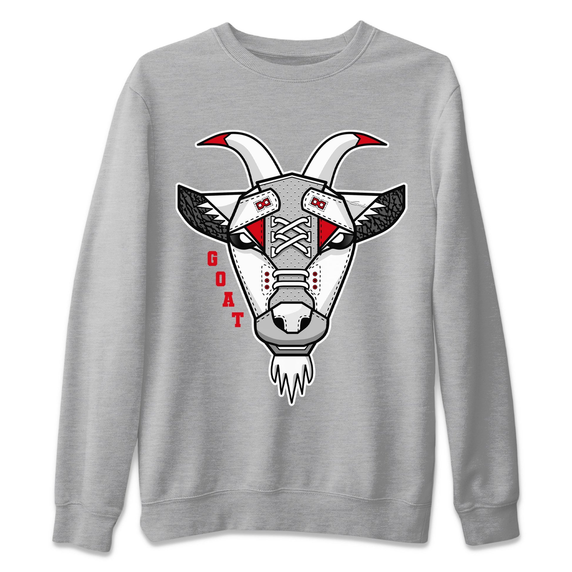 Jordan 3 Fire Red Sneaker Match Tees Goat Face Sneaker Tees Jordan 3 Fire Red Sneaker Release Tees Unisex Shirts