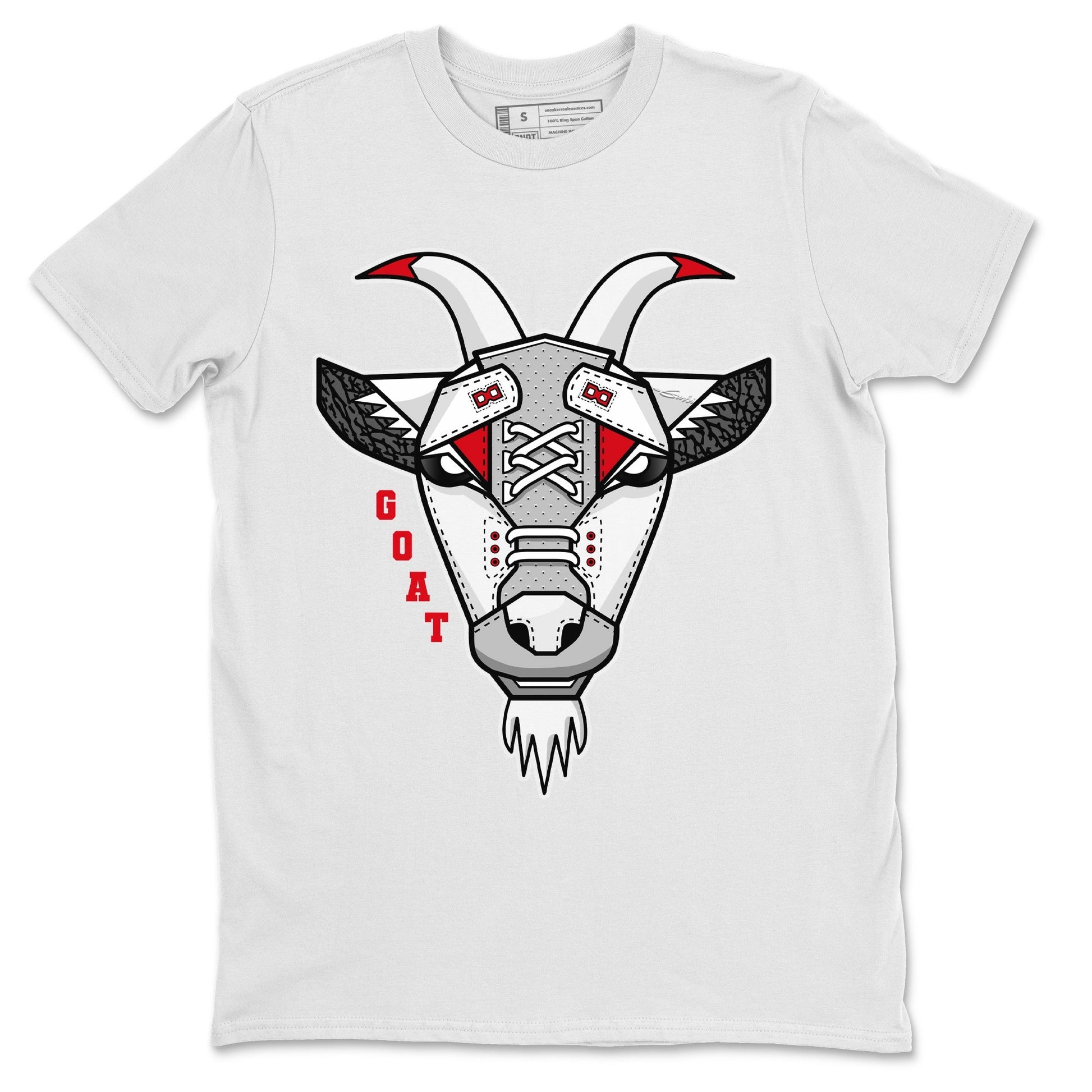 Jordan 3 Fire Red Sneaker Match Tees Goat Face Sneaker Tees Jordan 3 Fire Red Sneaker Release Tees Unisex Shirts
