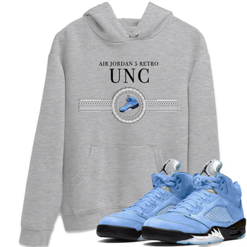 Jordan 5 UNC Jordan Shirts Gold Chain Sneaker Tees Air Jordan 5 UNC SNRT Sneaker Tees Unisex Shirts Heather Grey 1