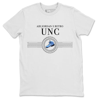 Jordan 5 UNC Jordan Shirts Gold Chain Sneaker Tees Air Jordan 5 UNC SNRT Sneaker Tees Unisex Shirts White 2