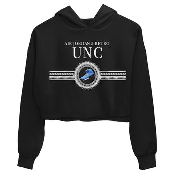 Jordan 5 UNC Jordan Shirts Gold Chain Sneaker Tees Air Jordan 5 Retro UNC Sneaker Release Tees Women's Shirts Black 2