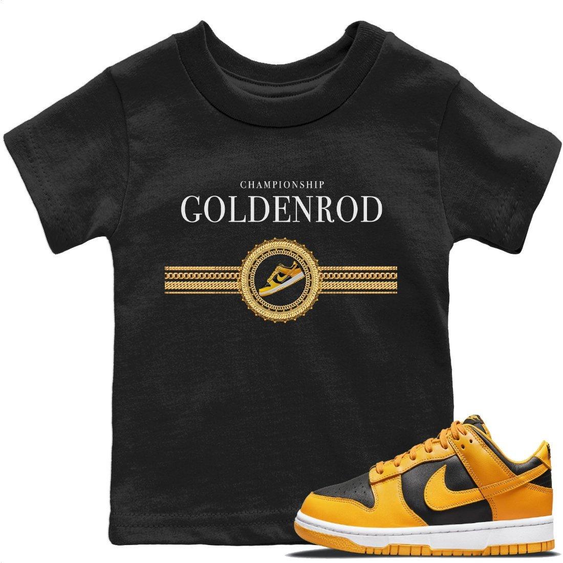 Dunk Championship Goldenrod Sneaker Match Tees Gold Chains Sneaker Tees Dunk Championship Goldenrod Sneaker Release Tees Kids Shirts