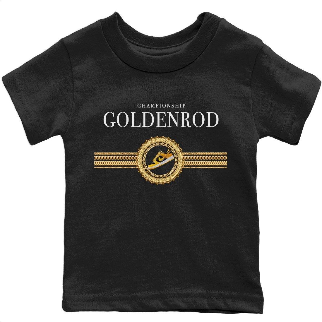 Dunk Championship Goldenrod Sneaker Match Tees Gold Chains Sneaker Tees Dunk Championship Goldenrod Sneaker Release Tees Kids Shirts