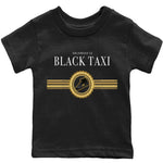 Jordan 12 Black Taxi Sneaker Match Tees Gold Chains Sneaker Tees Jordan 12 Black Taxi Sneaker Release Tees Kids Shirts