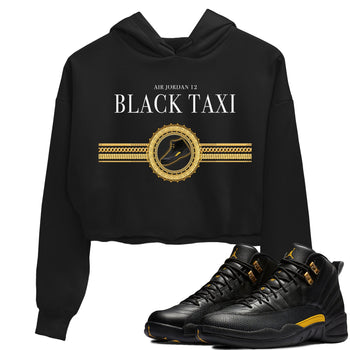 Jordan 12 Black Taxi Sneaker Match Tees Gold Chains Sneaker Tees Jordan 12 Black Taxi Sneaker Release Tees Women's Shirts