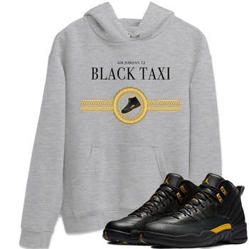 Jordan 12 Black Taxi Sneaker Match Tees Gold Chains Sneaker Tees Jordan 12 Black Taxi Sneaker Release Tees Unisex Shirts