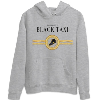 Jordan 12 Black Taxi Sneaker Match Tees Gold Chains Sneaker Tees Jordan 12 Black Taxi Sneaker Release Tees Unisex Shirts