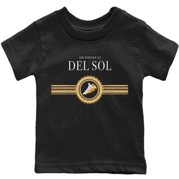 Jordan 13 Del Sol Sneaker Match Tees Gold Chains Sneaker Tees Jordan 13 Del Sol Sneaker Release Tees Kids Shirts