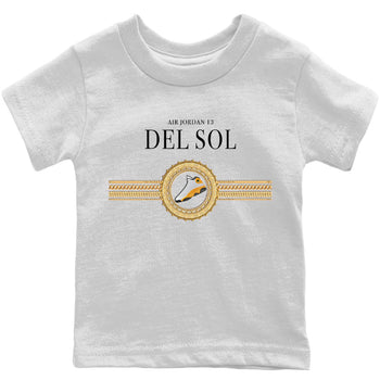 Jordan 13 Del Sol Sneaker Match Tees Gold Chains Sneaker Tees Jordan 13 Del Sol Sneaker Release Tees Kids Shirts