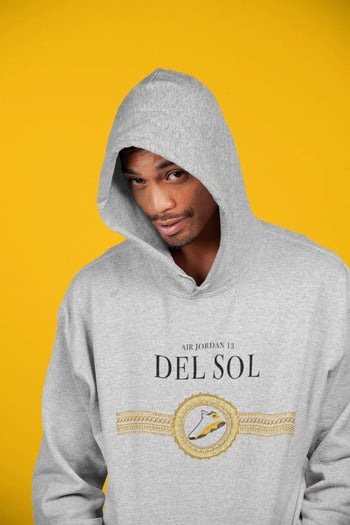Jordan 13 Del Sol Sneaker Match Tees Gold Chains Sneaker Tees Jordan 13 Del Sol Sneaker Release Tees Unisex Shirts