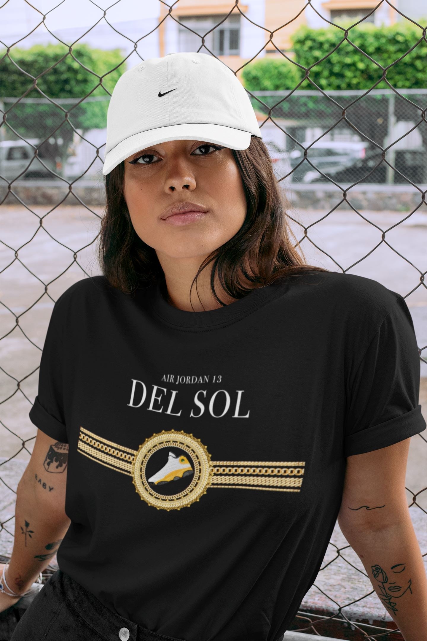 Jordan 13 Del Sol Sneaker Match Tees Gold Chains Sneaker Tees Jordan 13 Del Sol Sneaker Release Tees Unisex Shirts