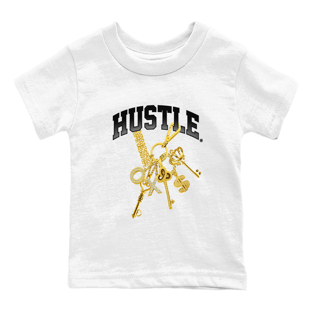 11s Gratitude shirt to match jordans Gold Hustle special sneaker matching tees Air Jordan 11 Gratitude SNRT sneaker tees Baby Toddler White 2 T-Shirt