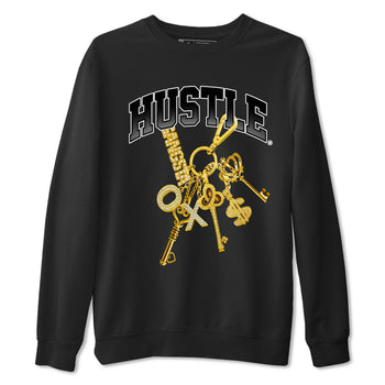 11s Gratitude shirt to match jordans Gold Hustle special sneaker matching tees Air Jordan 11 Gratitude SNRT sneaker tees Unisex Black 2 T-Shirt