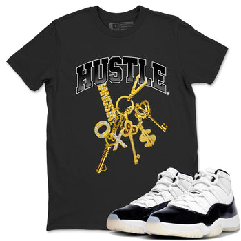 11s Gratitude shirt to match jordans Gold Hustle special sneaker matching tees Air Jordan 11 Gratitude SNRT sneaker tees Unisex Black 1 T-Shirt