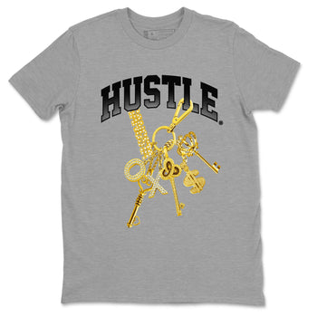 11s Gratitude shirt to match jordans Gold Hustle special sneaker matching tees Air Jordan 11 Gratitude SNRT sneaker tees Unisex Heather Grey 2 T-Shirt