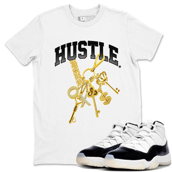 11s Gratitude shirt to match jordans Gold Hustle special sneaker matching tees Air Jordan 11 Gratitude SNRT sneaker tees Unisex White 1 T-Shirt