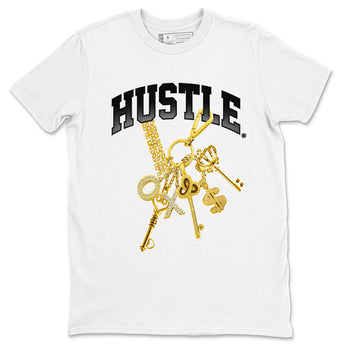 11s Gratitude shirt to match jordans Gold Hustle special sneaker matching tees Air Jordan 11 Gratitude SNRT sneaker tees Unisex White 2 T-Shirt