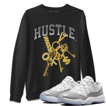 Air Jordan 11 White Cement Sneaker Match Tees Gold Hustle Sneaker Tees Air Jordan 11 Cement Grey Sneaker Release Tees Unisex Shirts Black 1